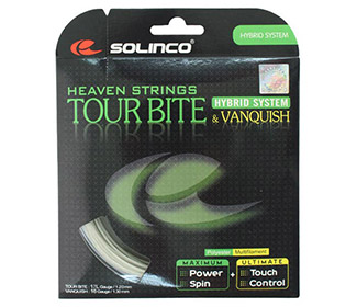 Solinco Tour Bite 17g + Vanquish 16g Hybrid
