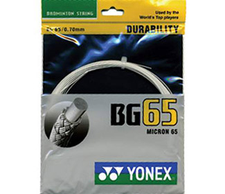 Yonex BG-65 Badminton (White)
