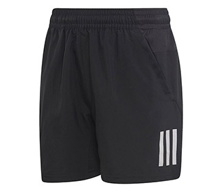 adidas Boys Club 3 Stripe Short (Black)