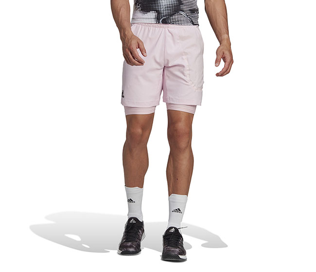adidas US Series 2-in-1 Short 7" (M) (Pink)