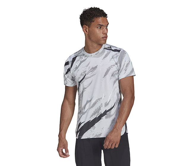 adidas D4T All Over Print Tee (M) (White)