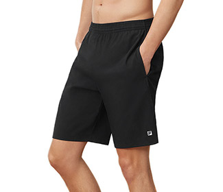 FILA Essentials 9" Hardcourt II Shorts (M) (Black)
