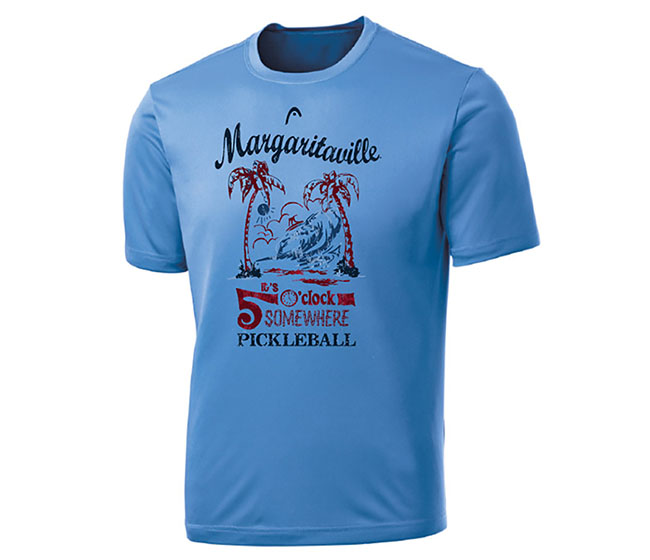 Head Margaritaville Pickleball 5 O'Clock Tee (M) (Blue)