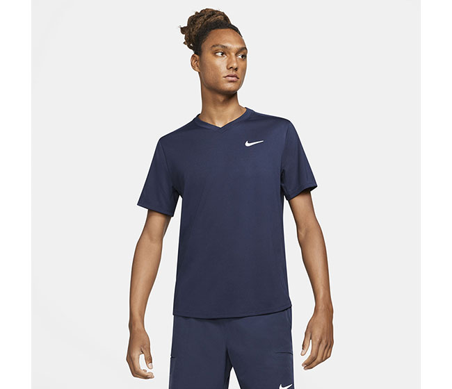 Nike Court DriFit Victory Top (M) (Navy)
