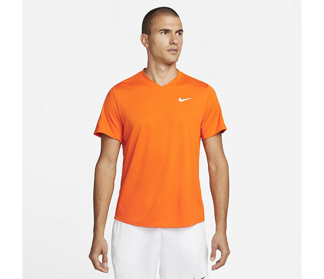 Nike Court DriFit Victory Top (M) (Orange)