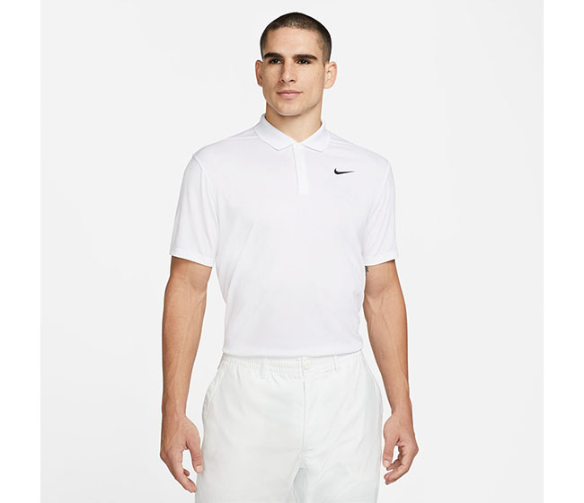 Nike Court Dri-FIT Pique Polo (M) (White)