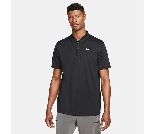 Nike Court Dri-FIT Solid Polo (M) (Black)