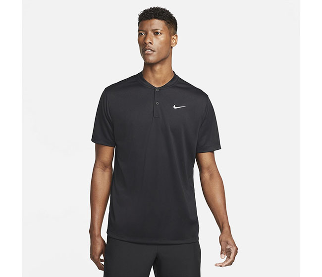 Nike Court Dri-FIT Blade Solid Polo (M) (Black)