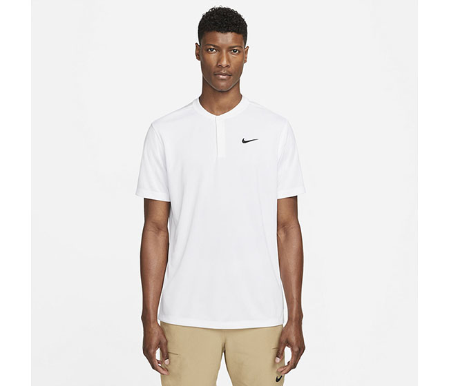 Nike Court Dri-FIT Blade Solid Polo (M) (White)