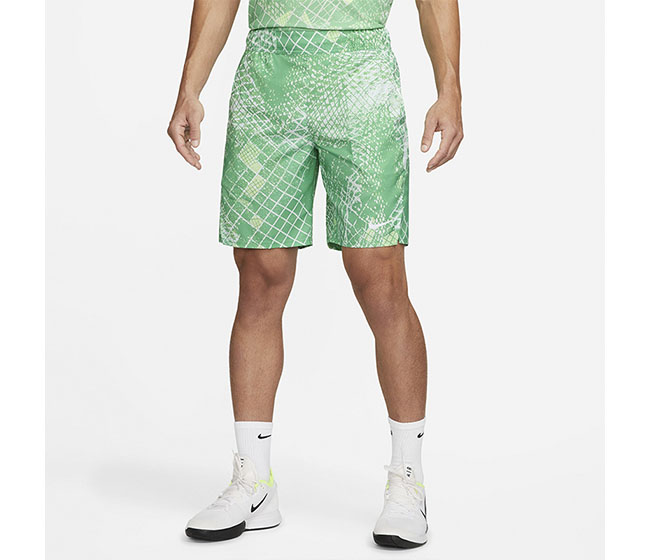 Nike Court Victory Printed 9" Short (M) (Spring Green)