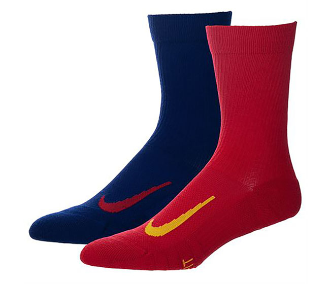 Nike Multiplier Crew Sock (2x) (Red/Navy)