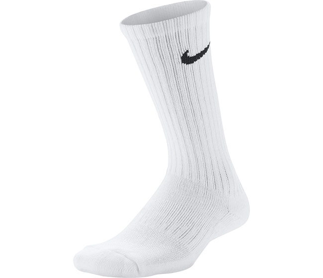 Nike Everyday Youth Cushioned Crew Sock (3 Pair) (White)