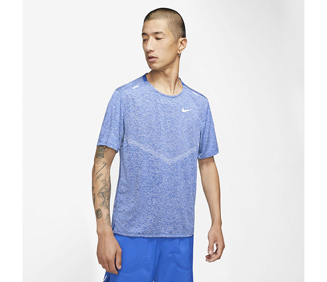 Nike Dri-FIT Rise 365 Short Sleeve Top (M) (Royal)