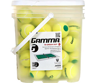 Gamma 78 Green Dot Ball Bucket (48x)