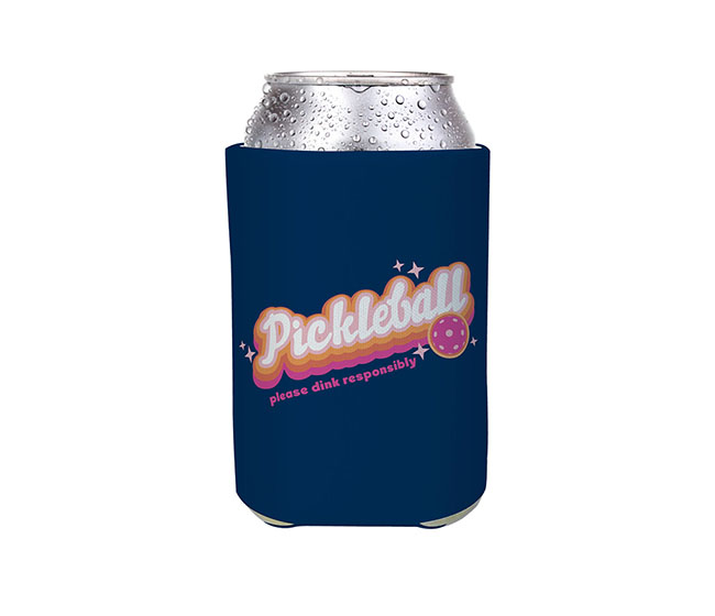 Please Dink Responsibly Koozie Can Cooler (Navy)