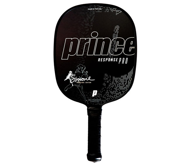 Prince Response Pro Simone Jardim Standard Grip Pickleball Paddle (Black)