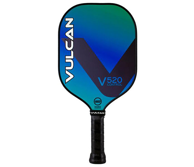 Vulcan V520 Control Pickleball Paddle (Fiji Blue)