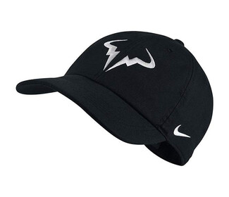 Nike Rafa Aerobill Cap (M) (Black/White)