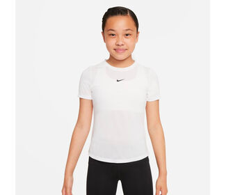 Nike Dri-FIT One Short Sleeve Top (G) (White)