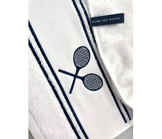 courtgirl Matchtime Towel (White/Navy)