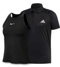 Shop Black Tennis Team Uniforms 
